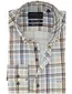 Overhemd Portofino Regular Fit geruit bruin blauw katoen