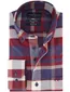 overhemd Portofino Regular Fit bordeaux flannel geruit