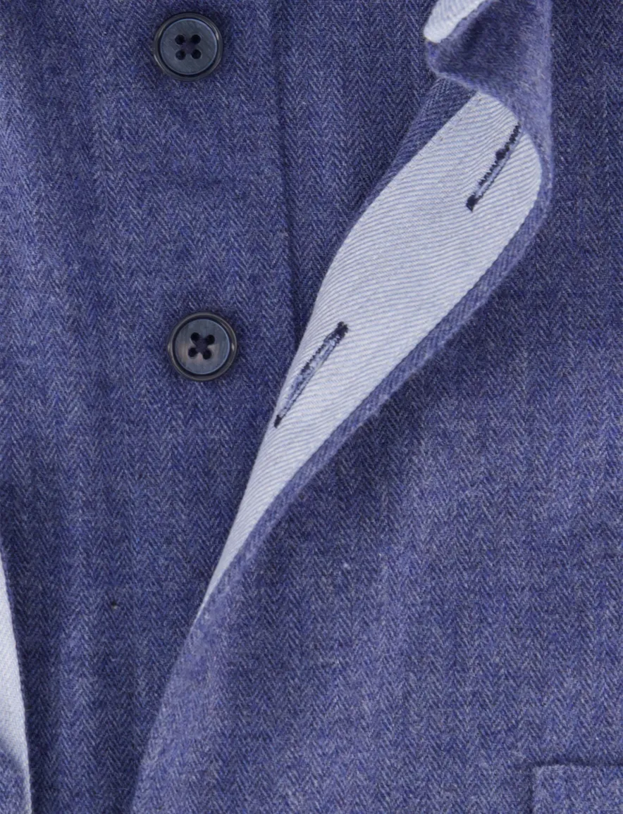 casual overhemd blauw Portofino Regular Fit