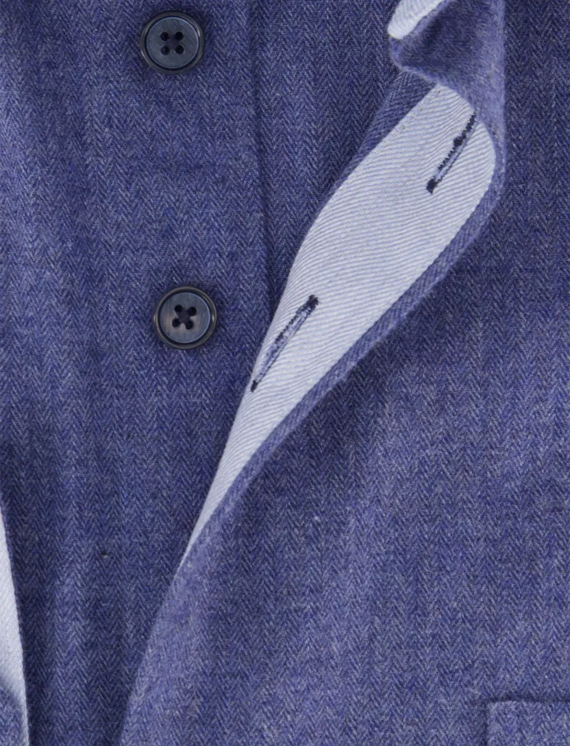 Casual overhemd Portofino Regular Fit blauw button-down boord