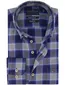 Geruit overhemd Portofino blauw katoen
