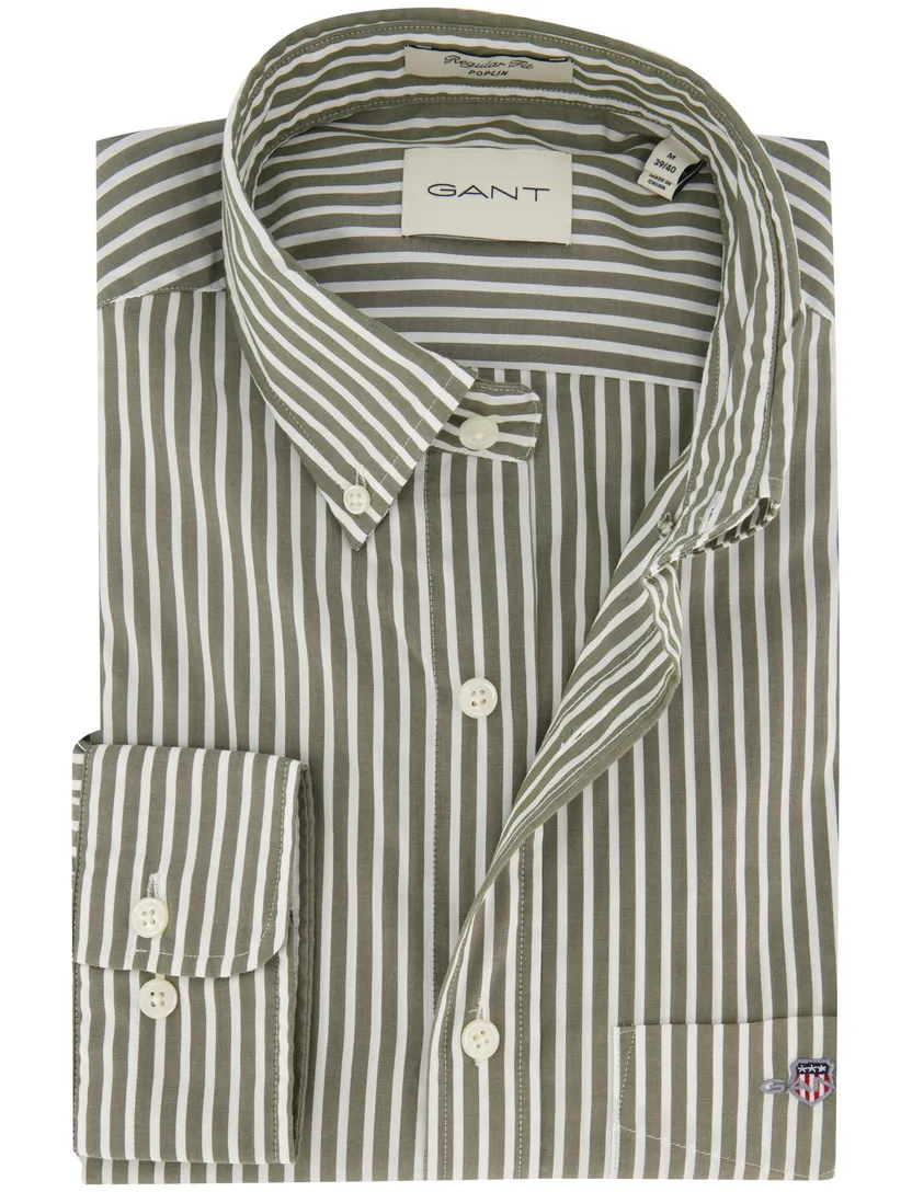 casual overhemd Gant Regular Fit groen