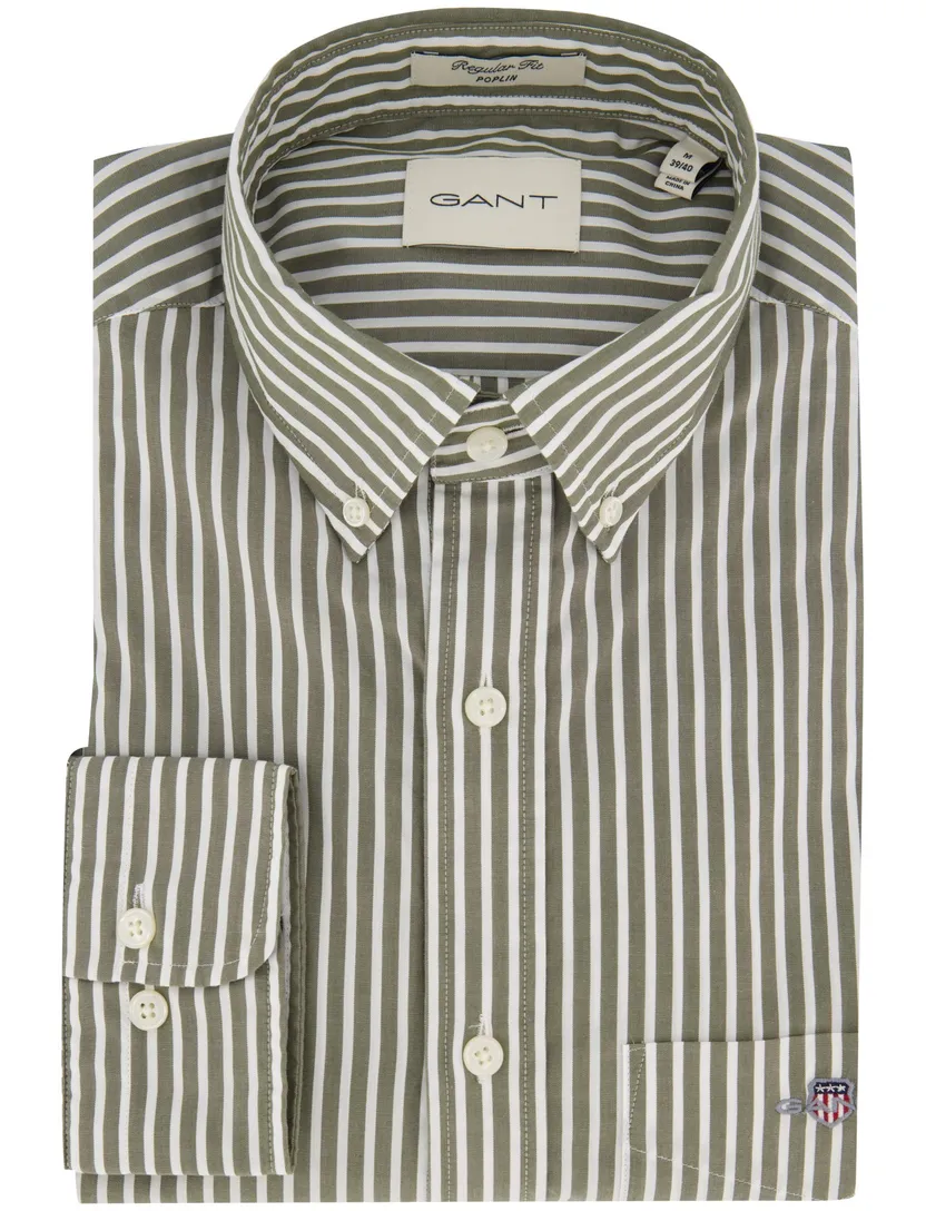 casual overhemd Gant Regular Fit groen