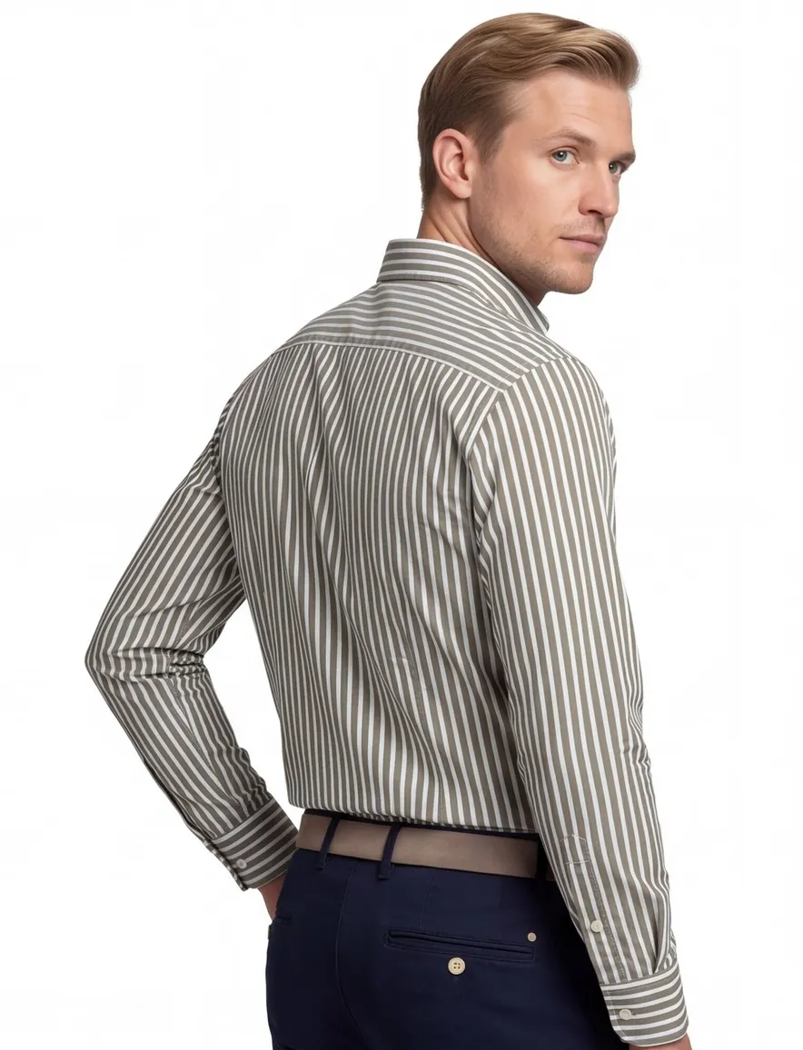 casual overhemd groen Gant Regular Fit