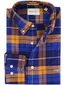 Gant Regular Fit casual overhemd oranje geruit katoen