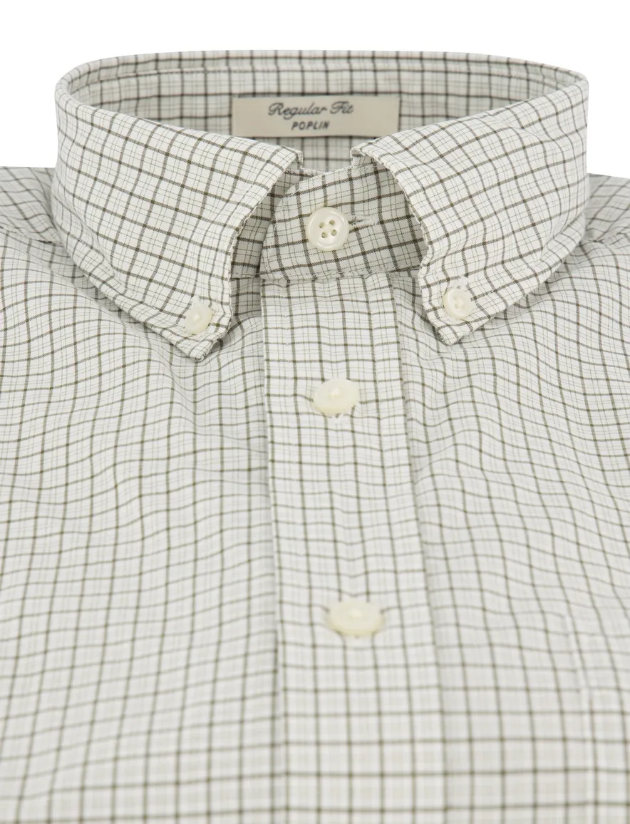 Gant Regular Fit casual overhemd groen katoen