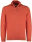 Gant half zip trui oranje katoen effen