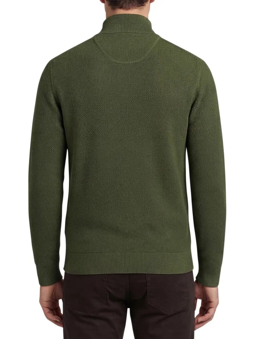 vest Gant groen gebreid met rits