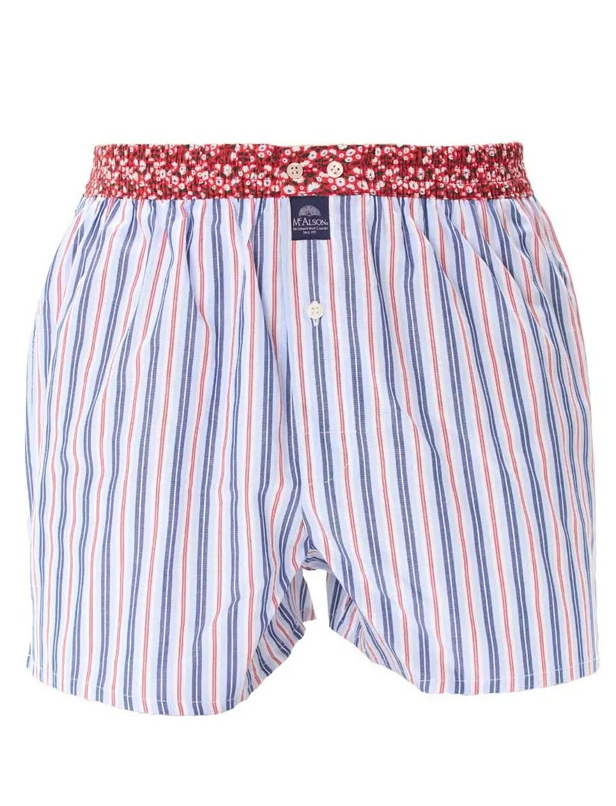 boxershort Mcalson gestreept blauw