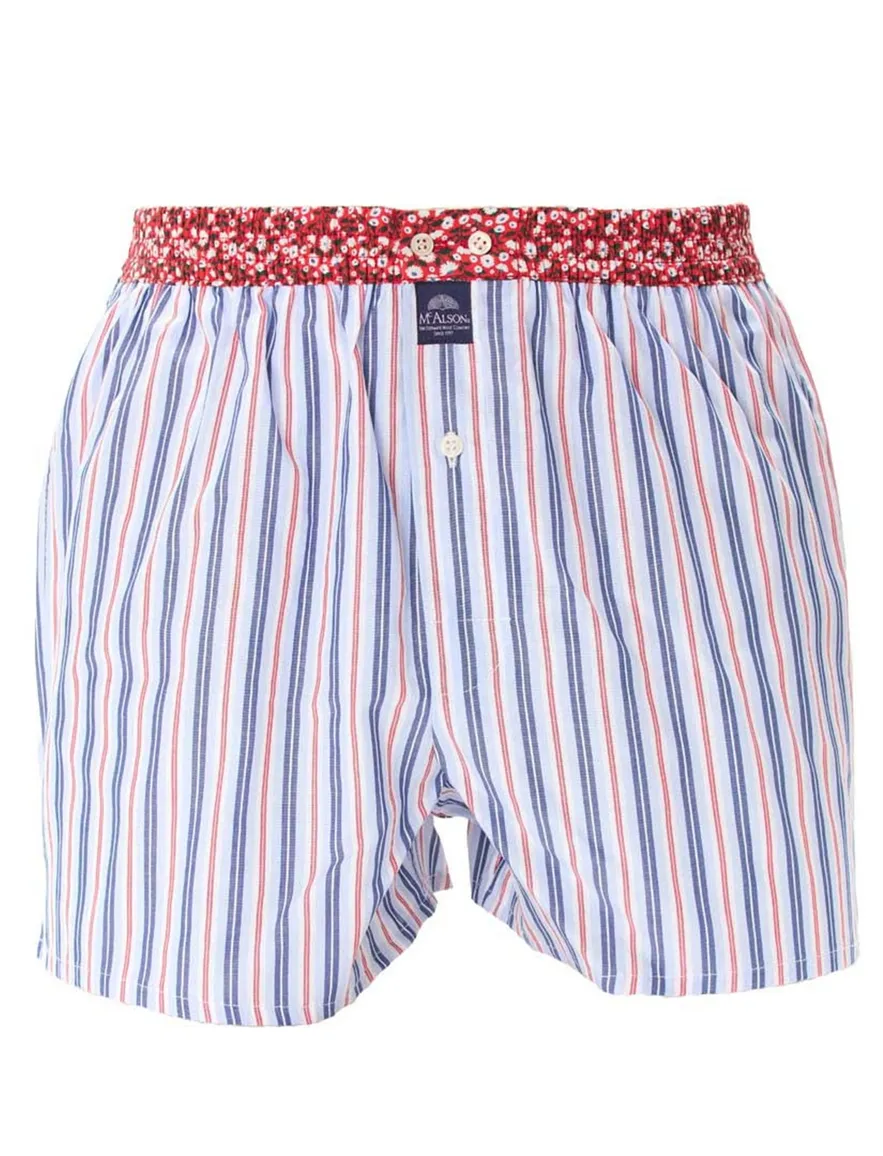 McAlson boxershort blauw gestreept