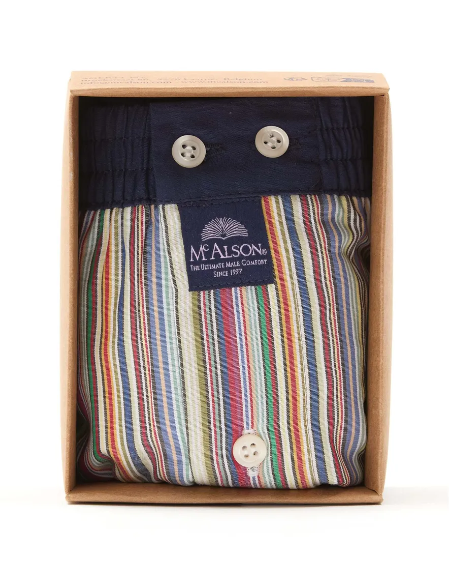 Mc Alson boxershort multicolor streepjes
