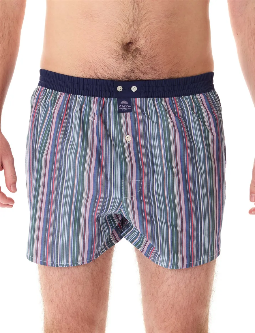 boxershort blauw gestreept McAlson