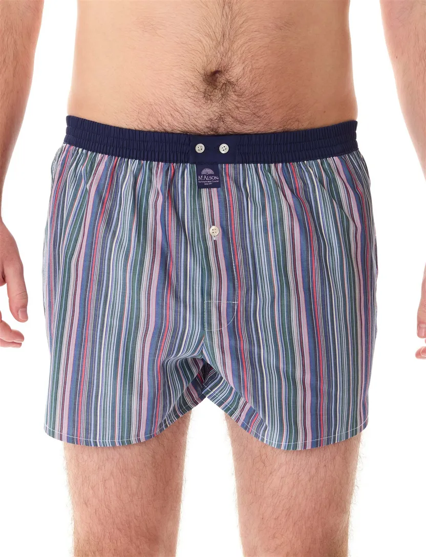 McAlson boxershort blauw katoen