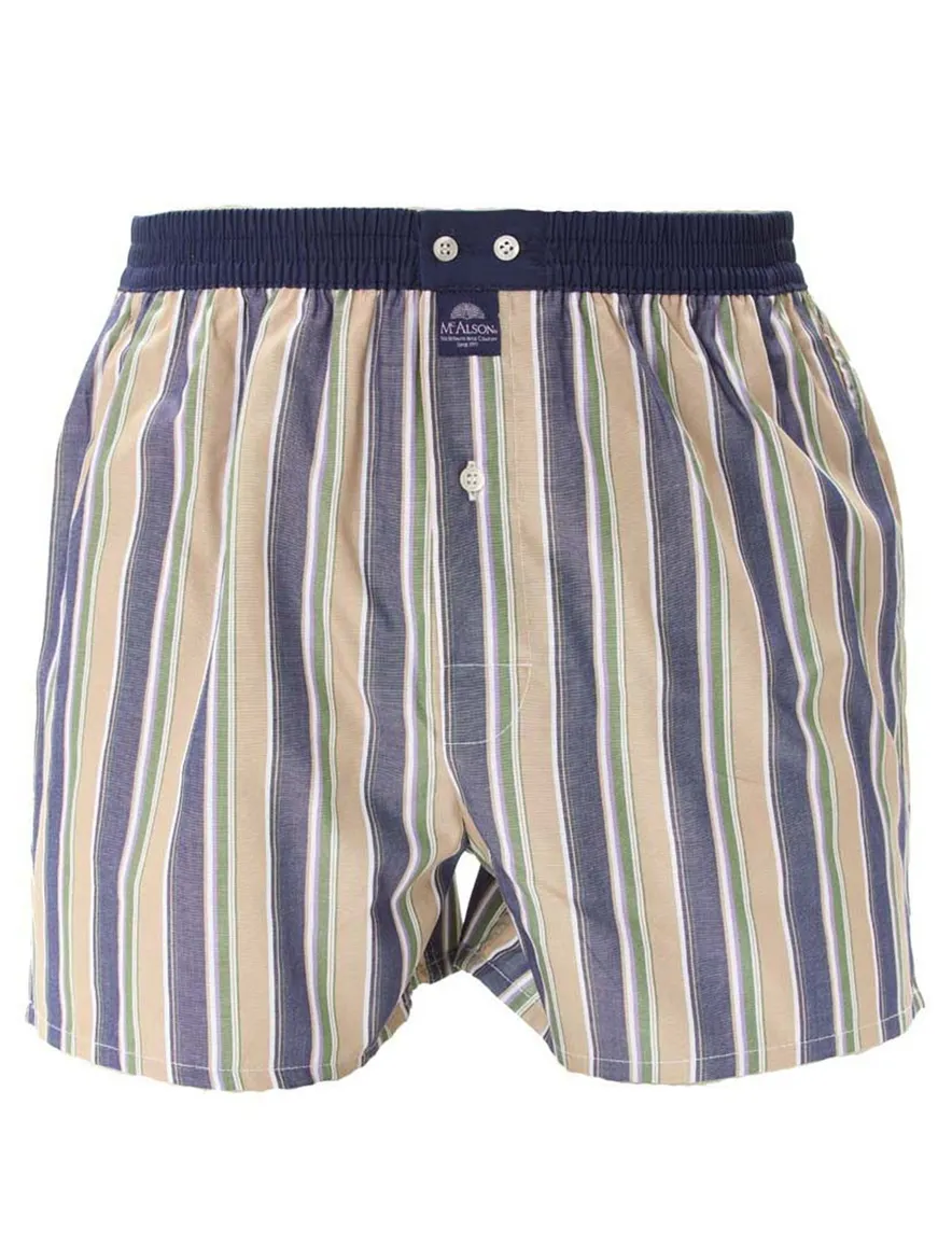 Mc Alson boxershort beige streepjes