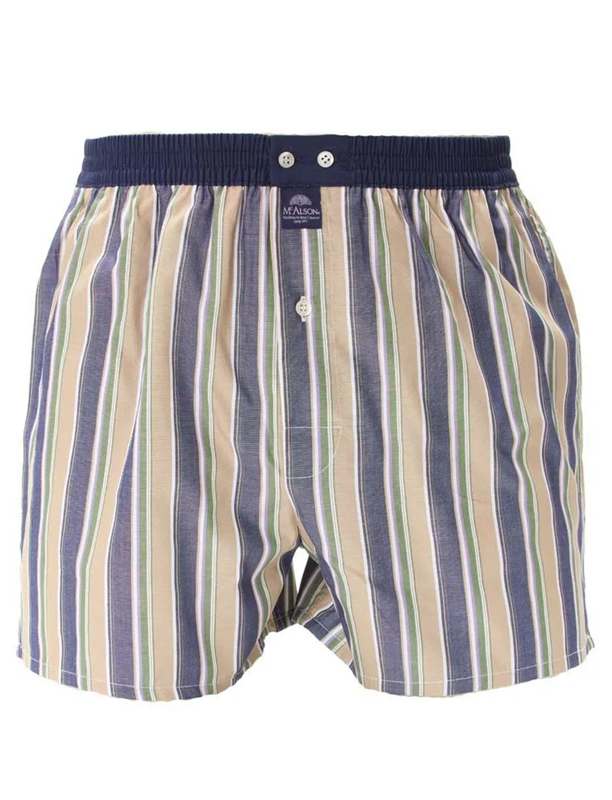 McAlson boxershort donkerblauw gestreept