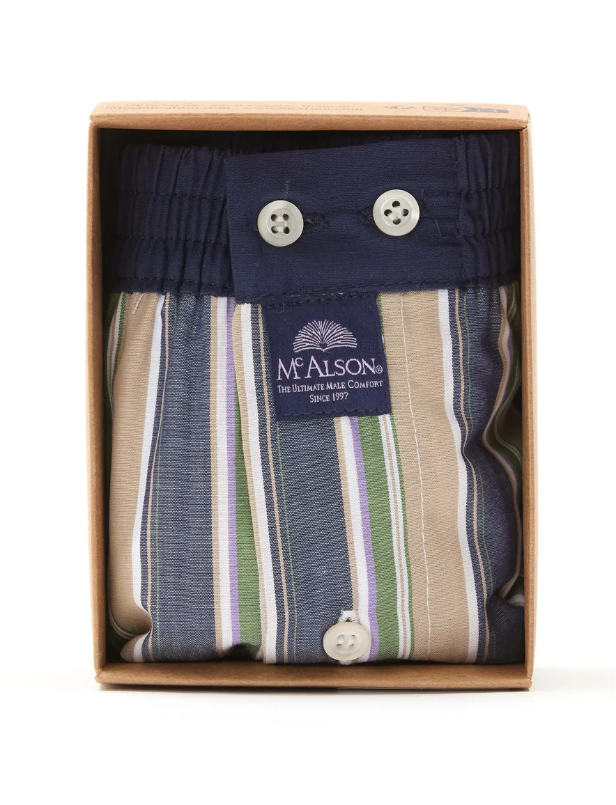 McAlson boxershort donkerblauw gestreept