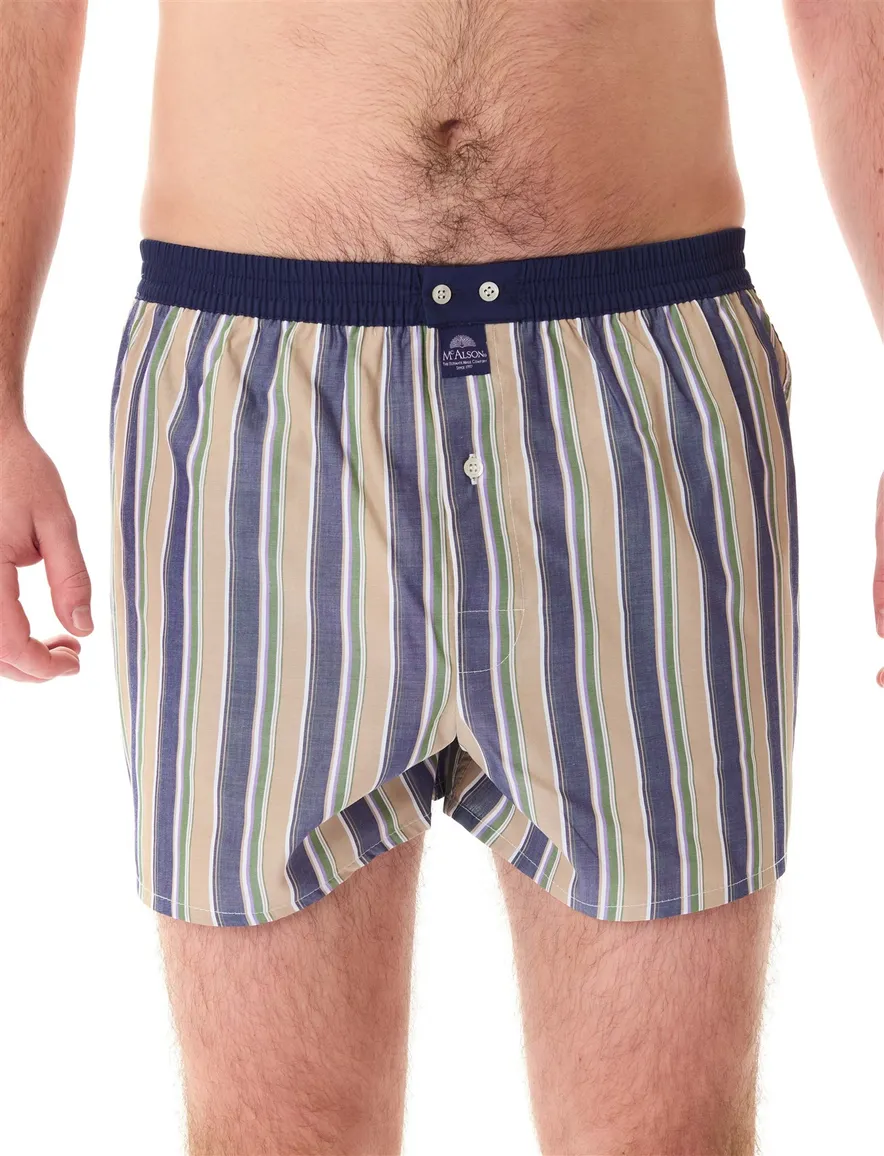McAlson boxershort donkerblauw gestreept