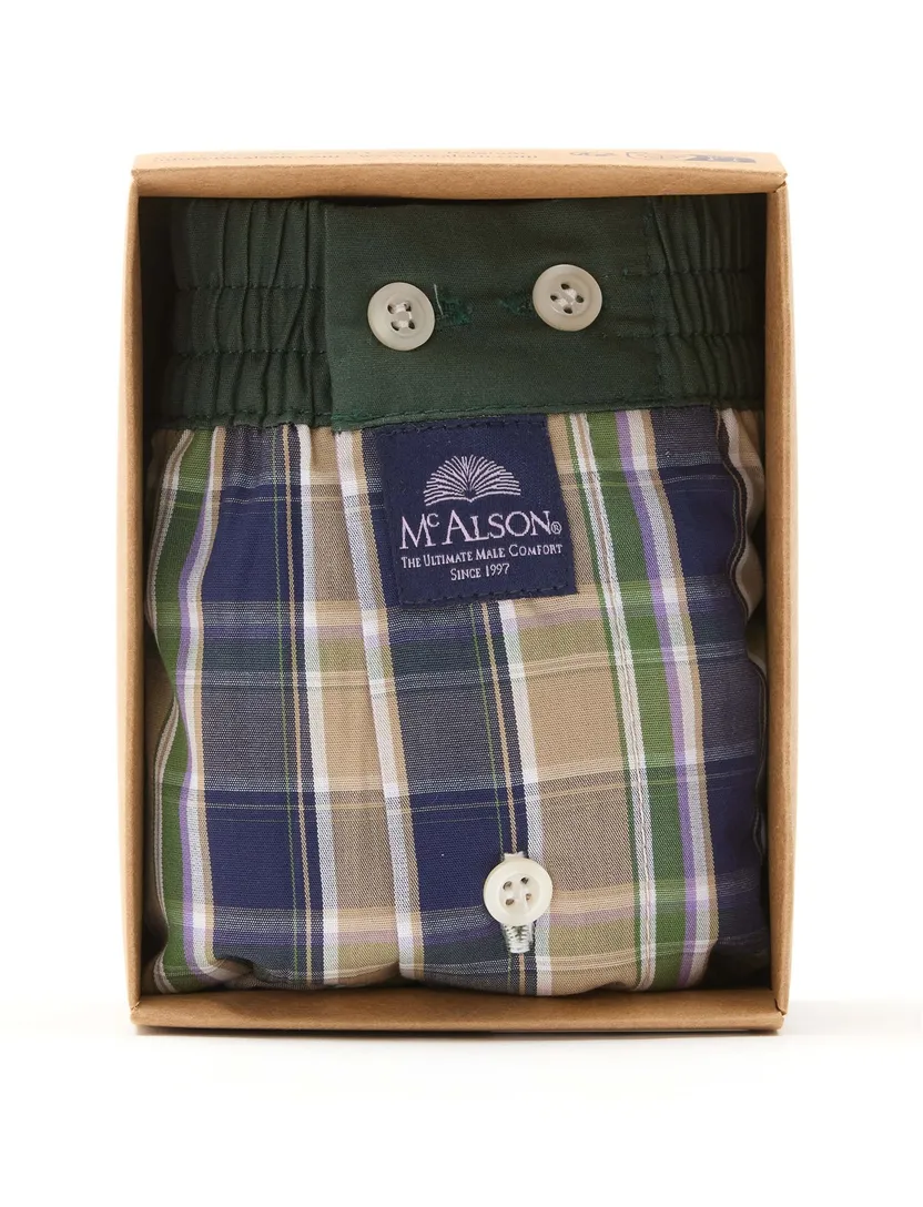 groen geruit McAlson boxershort
