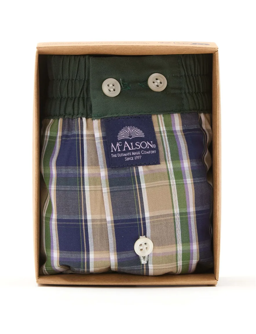 McAlson boxershort groen geruit