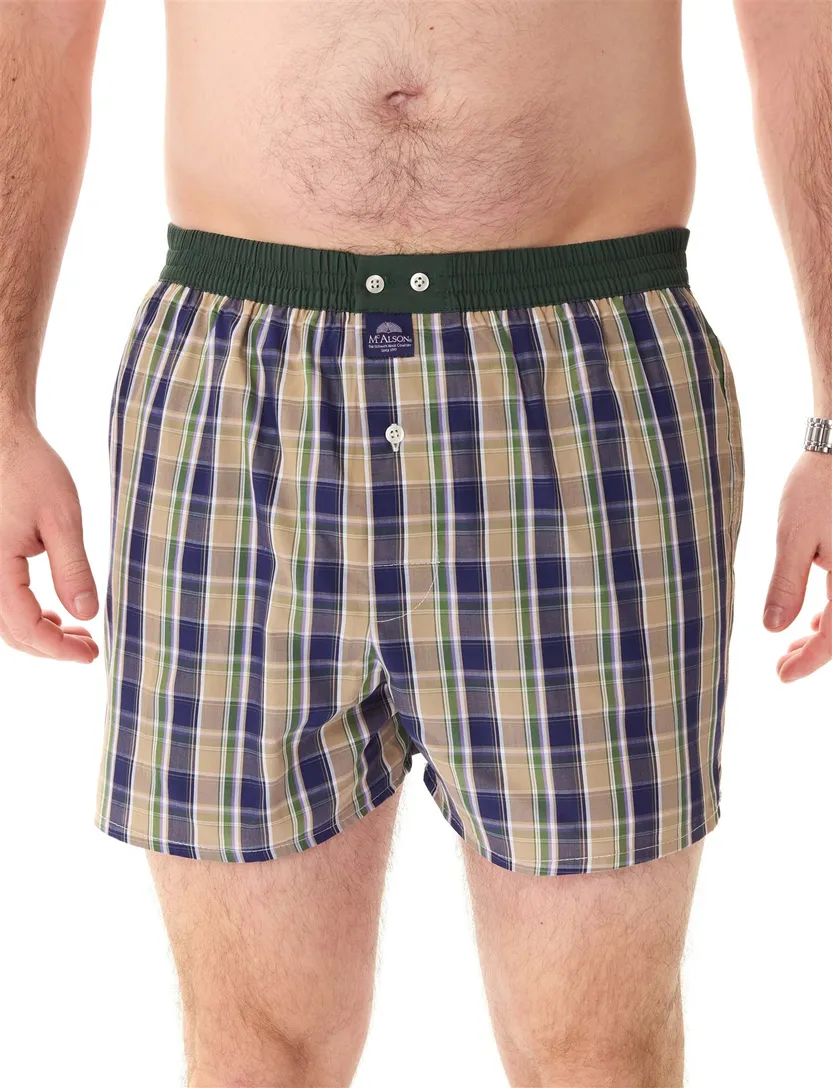 groen geruit McAlson boxershort