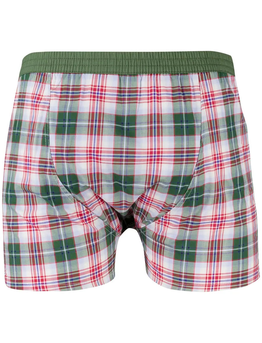 Mc Alson boxershort groen geruit 100%katoen
