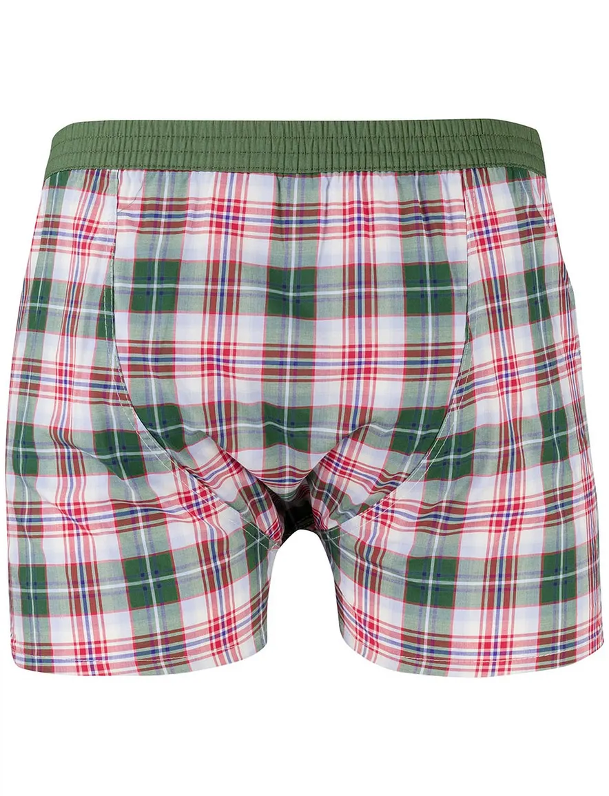 Mc Alson boxershort groen geruit 100%katoen