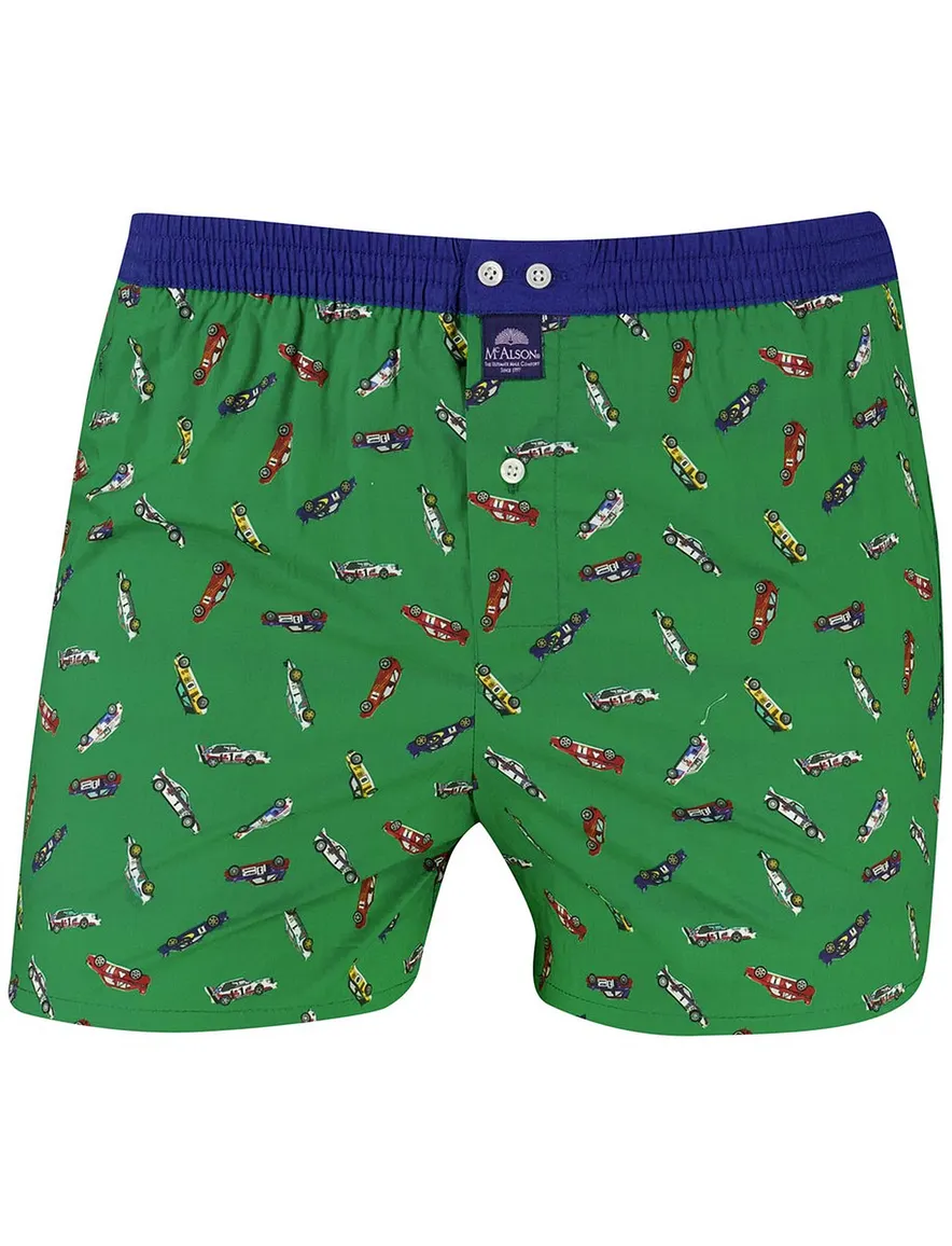 Mc Alson boxershort groen race auto