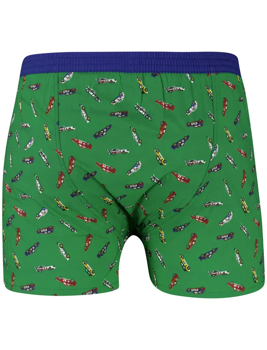 Mc Alson boxershort groen race auto