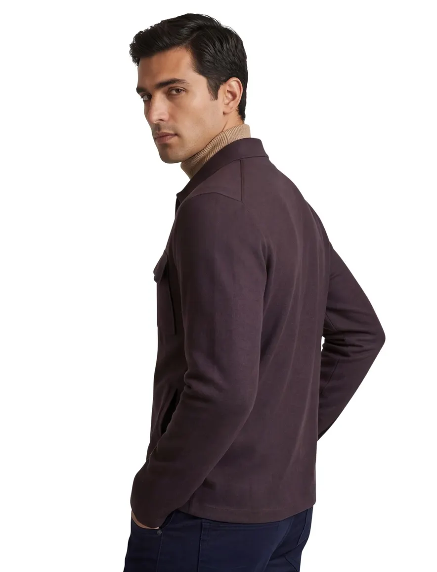 Thomas Maine overshirt bruin