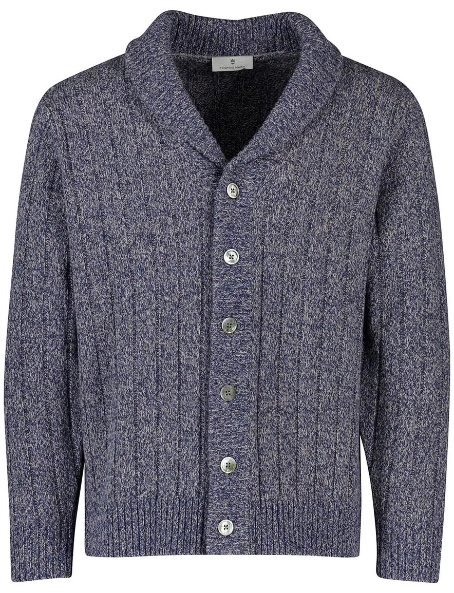 Thomas Maine vest gebreid gemeleerd