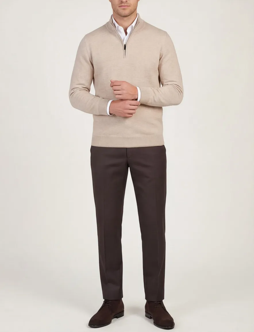 Thomas Maine trui beige