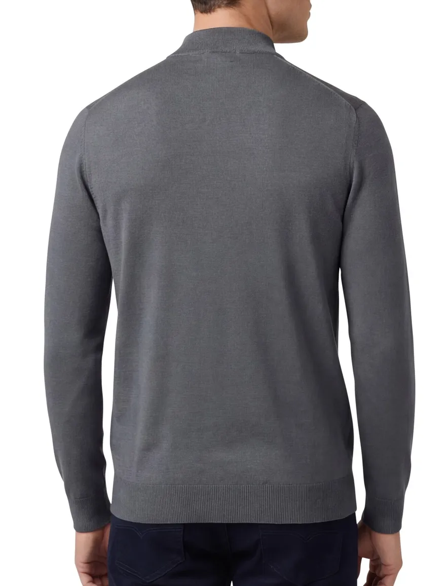 Thomas Maine turtleneck merinowol grijs