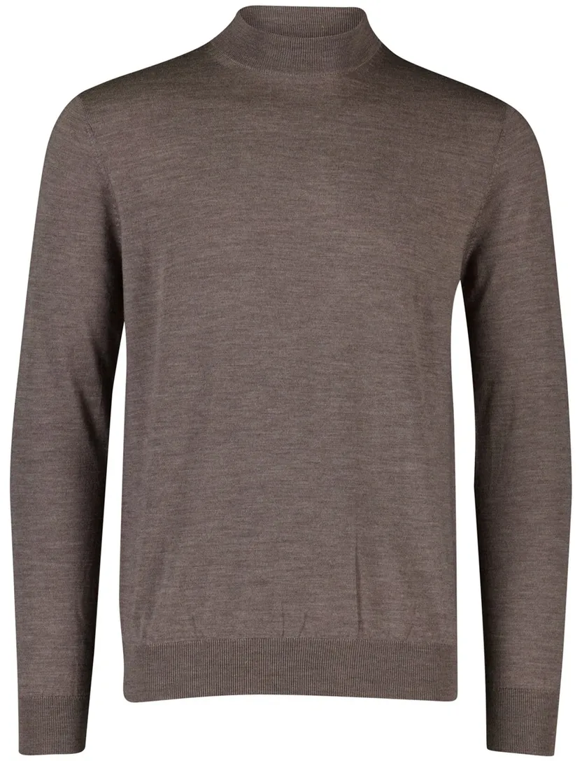 Thomas Maine pullover turtleneck taupe