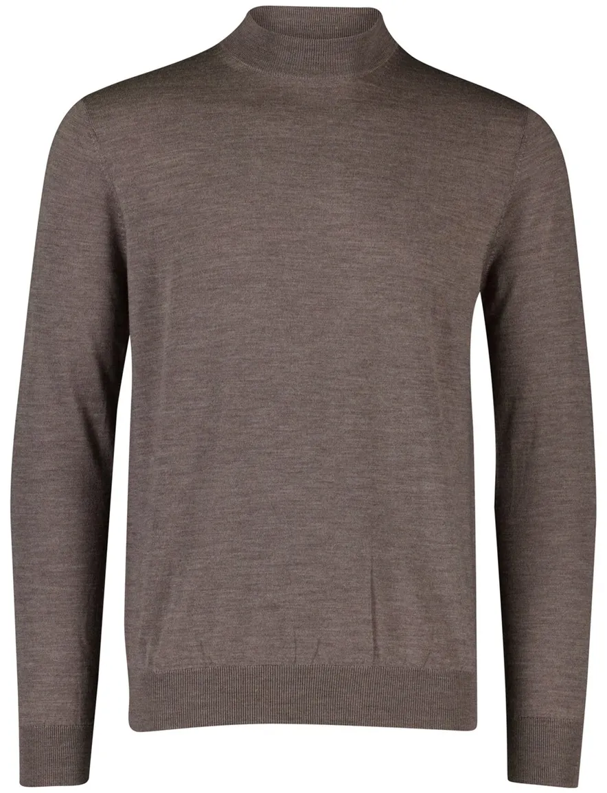 Thomas Maine turtleneck pullover taupe