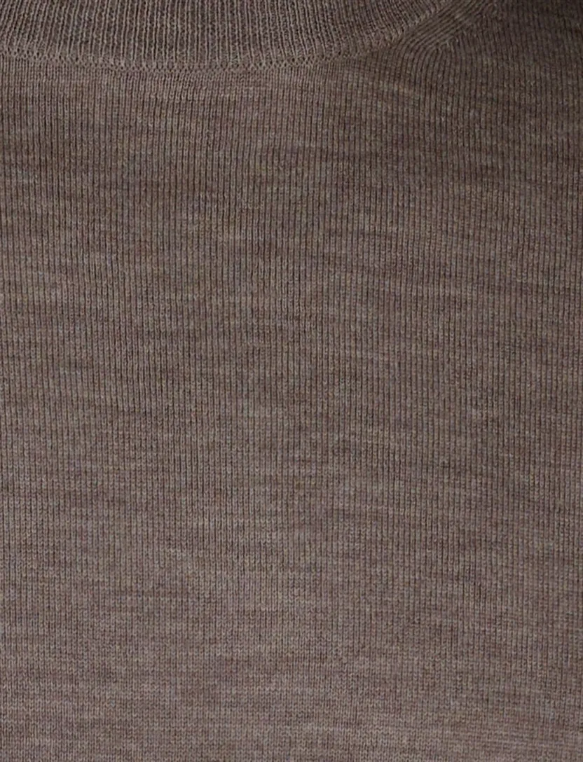 Thomas Maine pullover turtleneck taupe