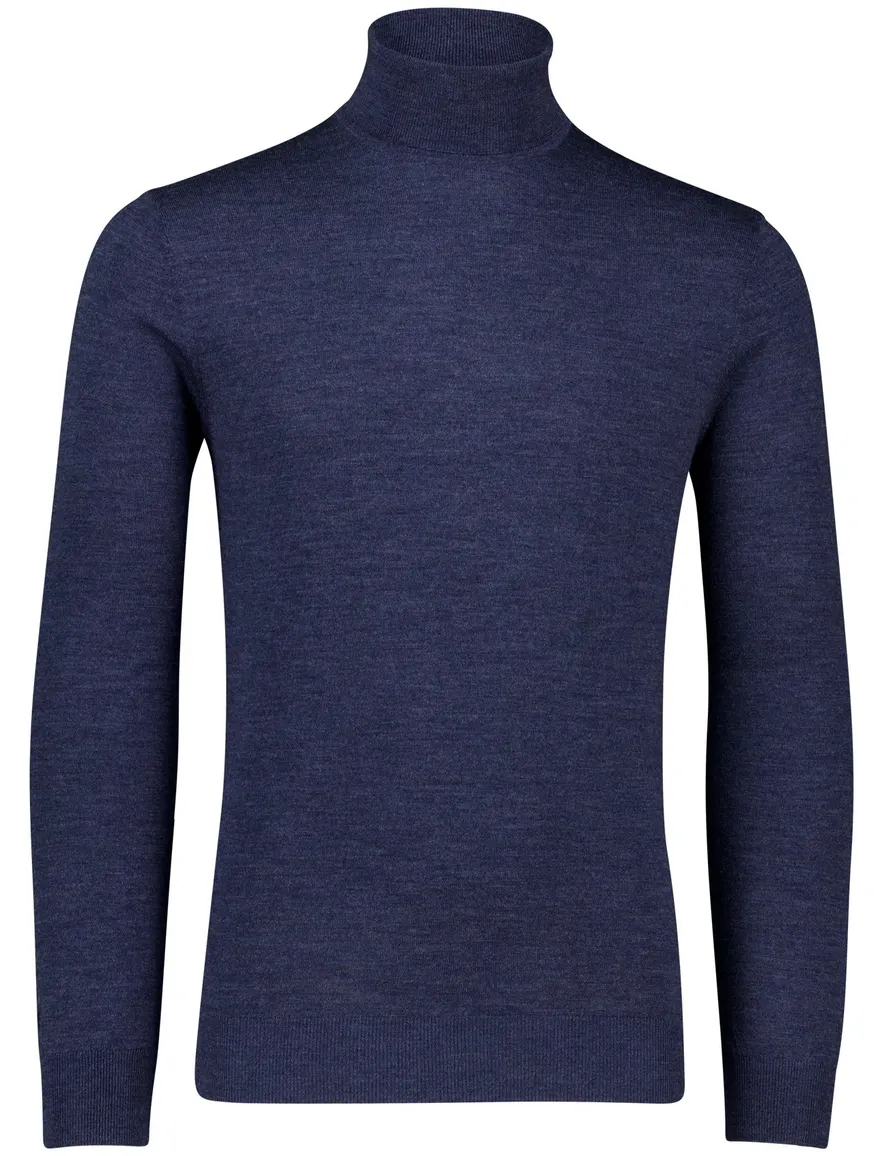 Thomas Maine turtleneck merinowol donkerblauw