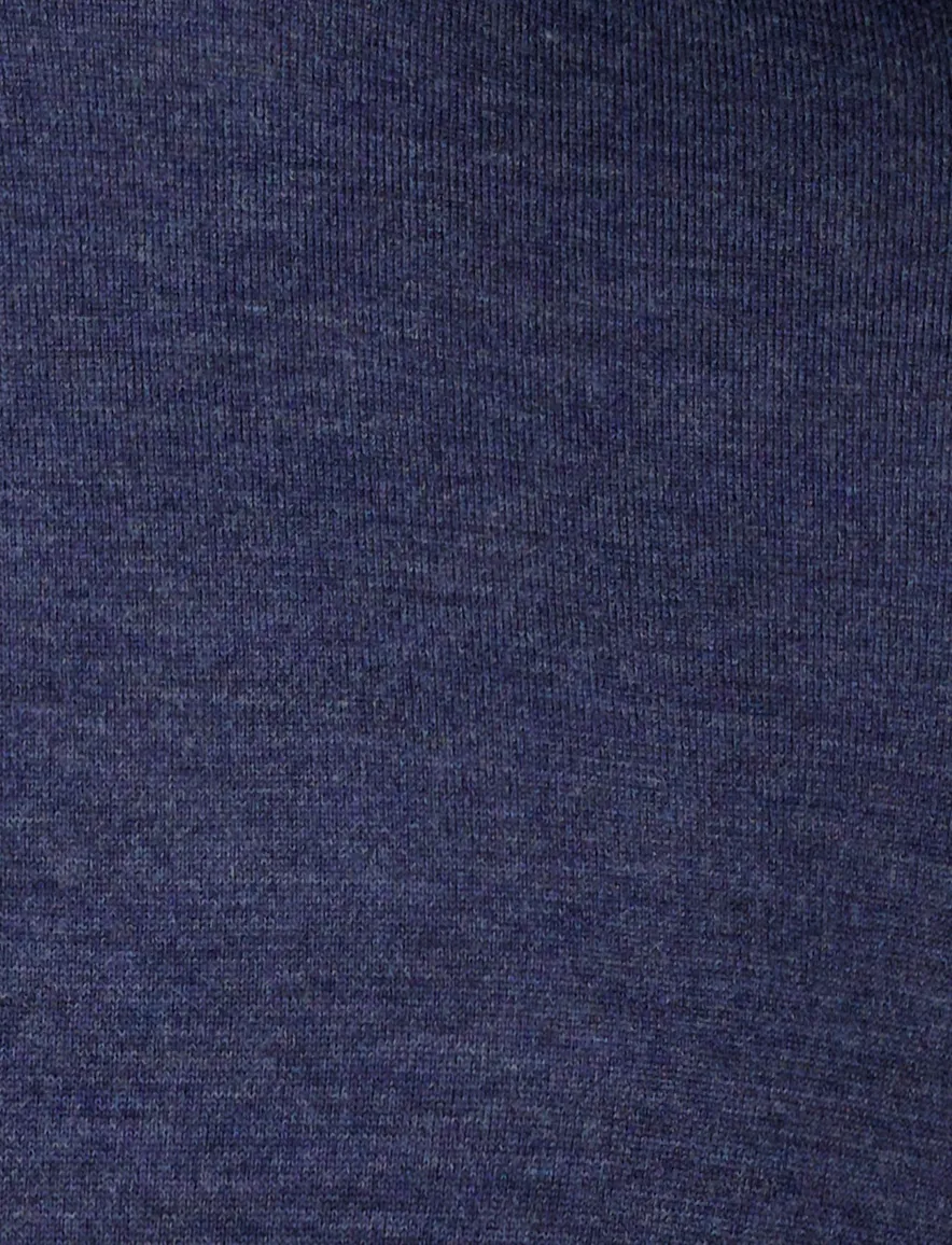 Thomas Maine turtleneck merinowol blauw