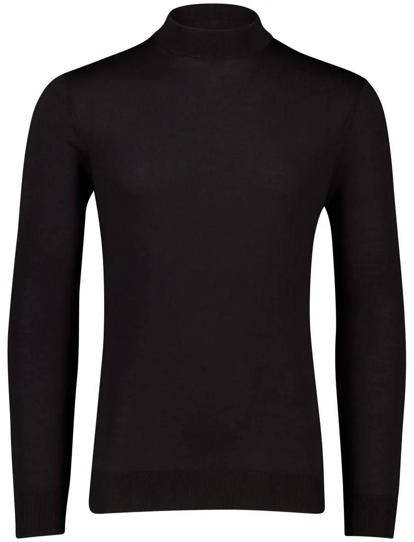 Thomas Maine turtleneck scheerwol zwart