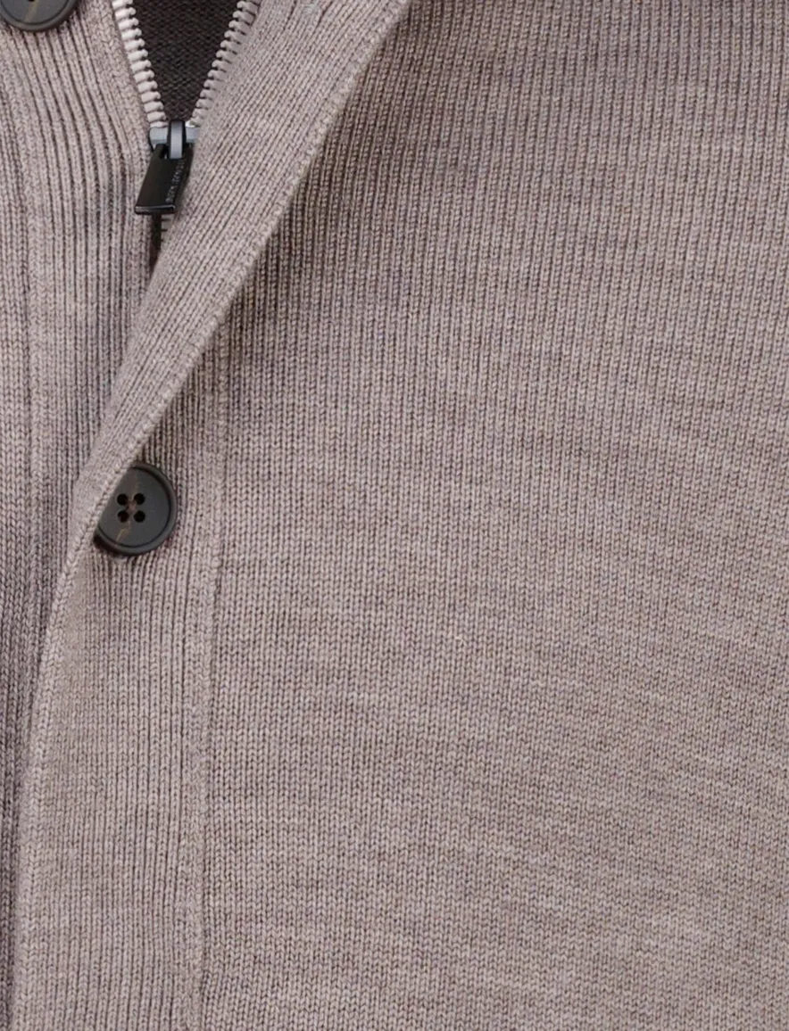 Thomas Maine vest grijs knopen en rits