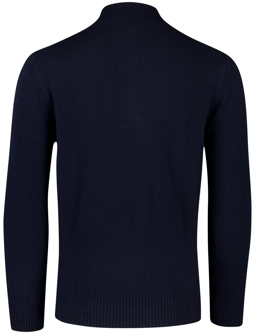 Thomas Maine trui donkerblauw effen lamswol