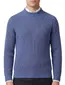 Thomas Maine trui blauw gebreid