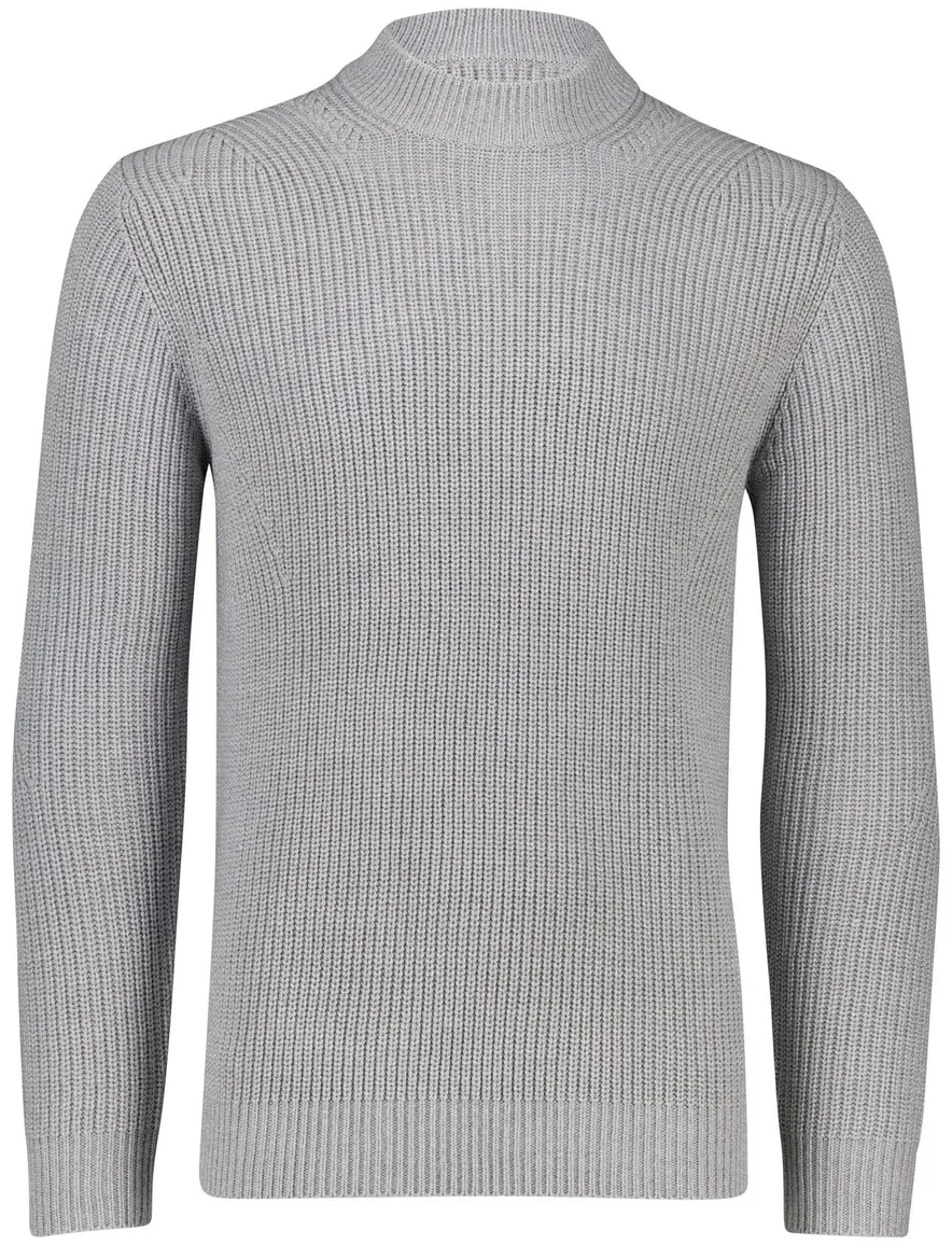 Thomas Maine turtleneck gebreide trui grijs