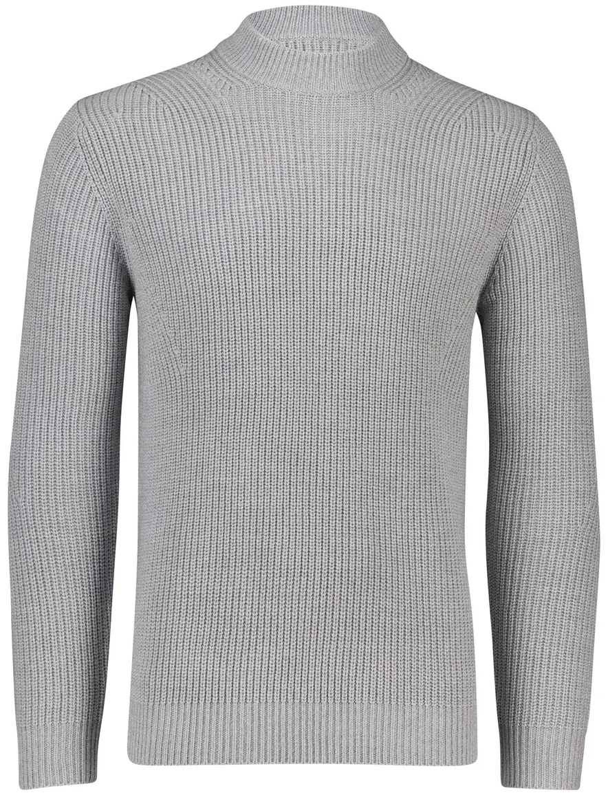 Thomas Maine turtleneck gebreide trui grijs
