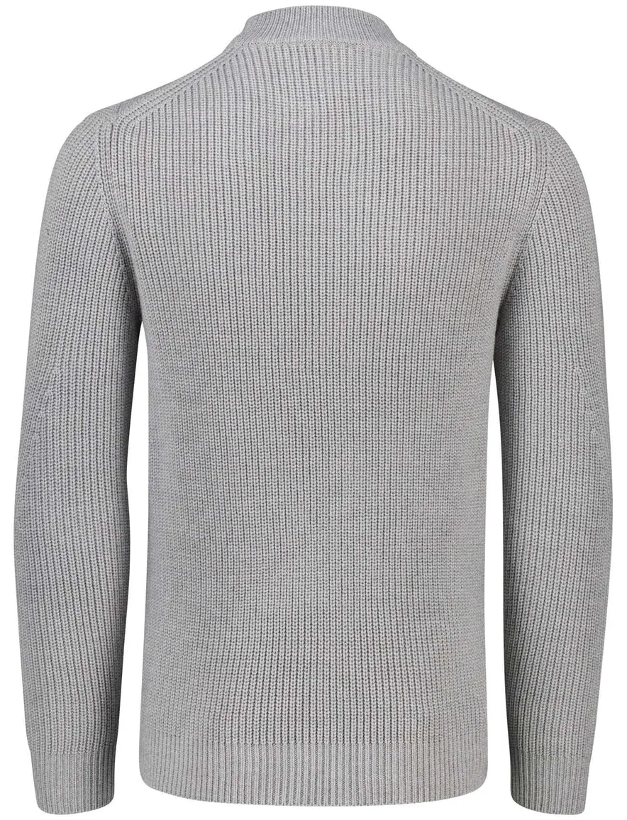 Thomas Maine turtleneck gebreide trui grijs