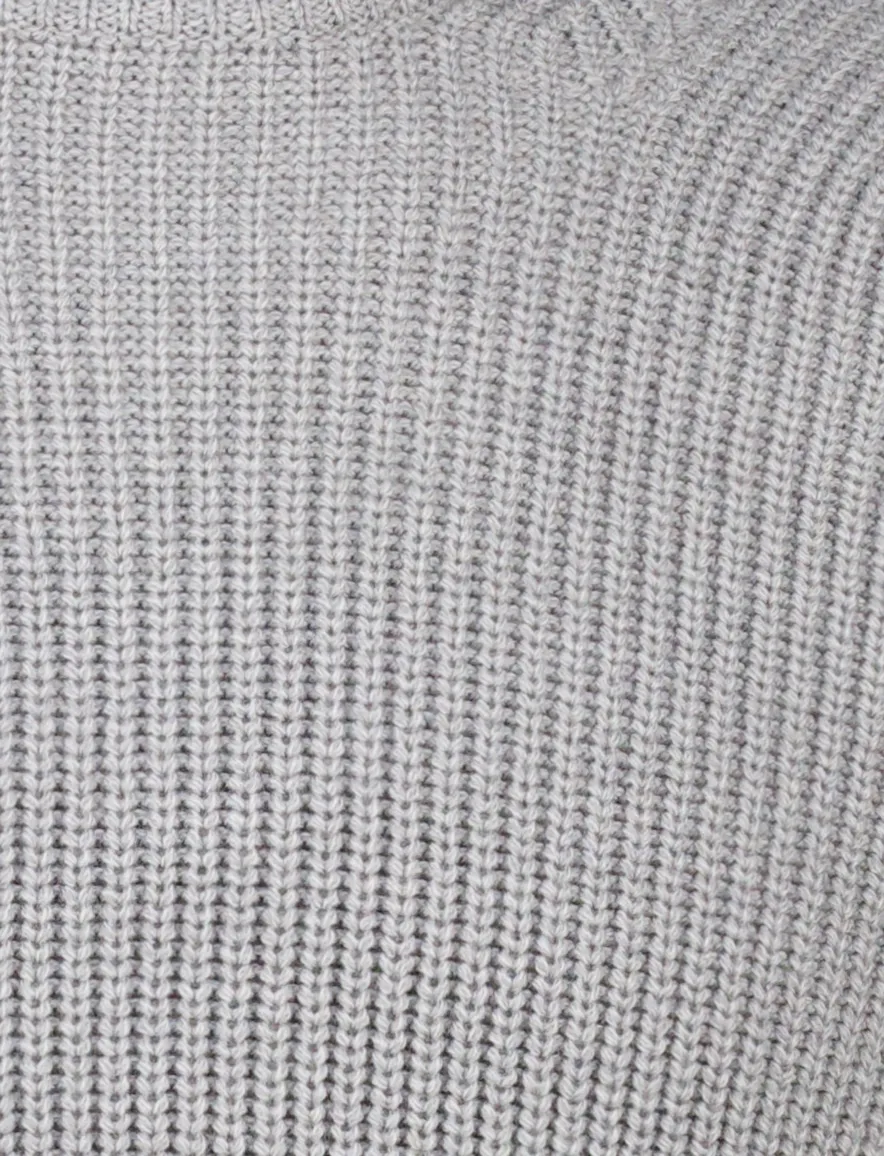 Thomas Maine turtleneck gebreide trui grijs
