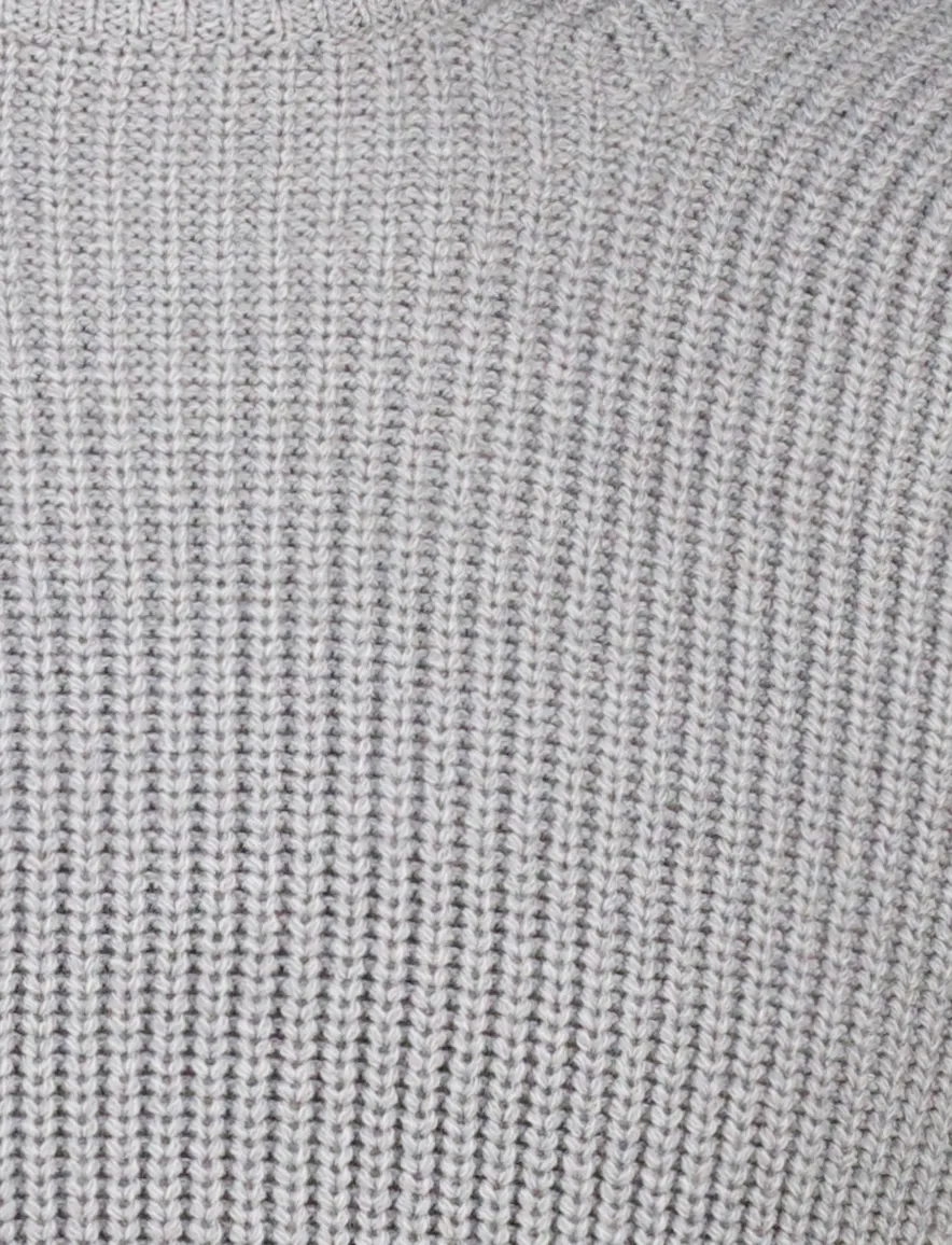 Thomas Maine turtleneck gebreide trui grijs