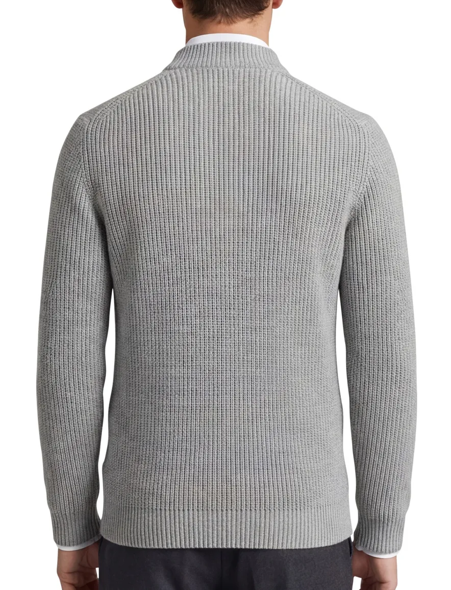 Thomas Maine turtleneck gebreide trui grijs