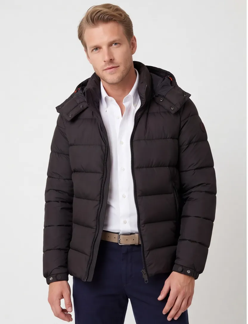 Save the duck winterjas bruin puffer