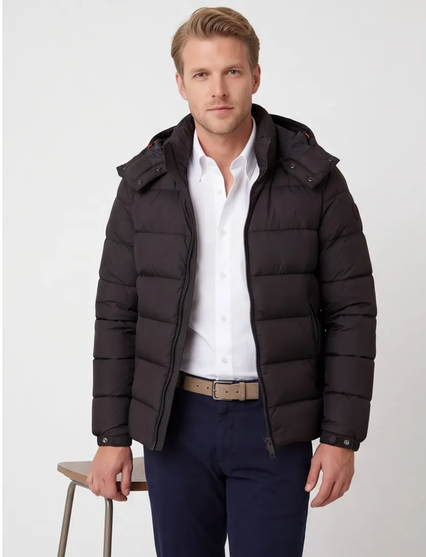 Save the duck winterjas bruin puffer