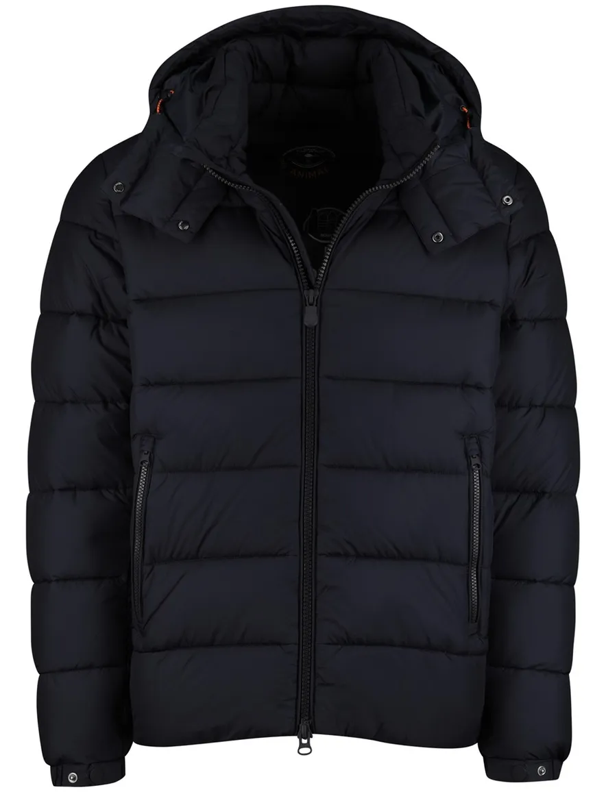 Save the Duck Winterjas Donkerblauw puffer effen